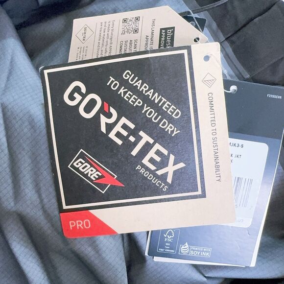 The North Face Summit Tsirku GTX Pro Men's S Gore-Tex Ski Winter Jacket Org $800 - Picture 8 of 9